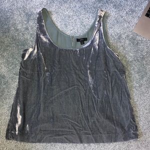 Shiny Velvet Tank Top